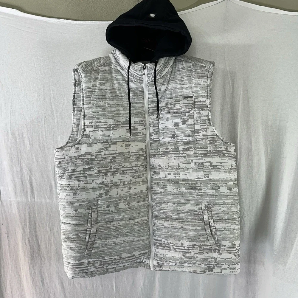 Ecko Unltd Puffer Vest Mens XL Digi Camo‎ Logo Hoodie Hooded Hip Hop Street Wear